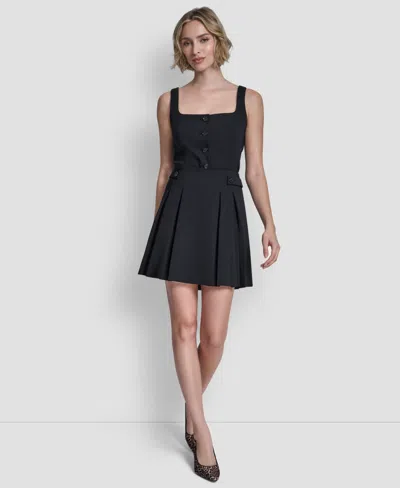 Dkny Women's Pleated Mini Skirt In Blue