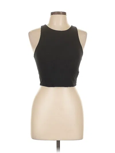 Pre-owned Forever 21 Tank Top Black Halter Neckline Tops