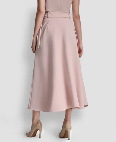 Dkny Women's Maxi Skirt With Bow Tie In Pink