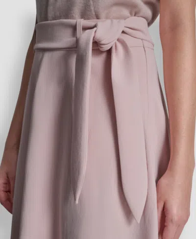 Dkny Women's Maxi Skirt With Bow Tie In Pink