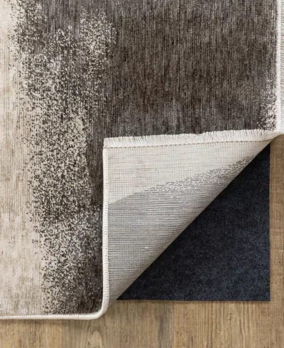 Oriental Weavers All-n-one Non Slip Padding 0004e 7'6''x7'6'' Round Area Rug In Gray