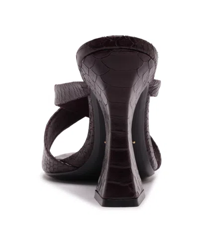 Schutz Glenda Mule Heel In Dark Plum, Women's At Urban Outfitters In Purple