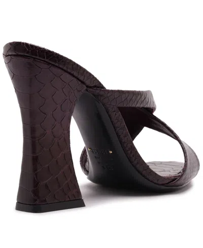 Schutz Glenda Mule Heel In Dark Plum, Women's At Urban Outfitters In Purple