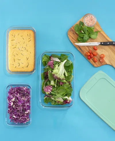 Joyjolt Borosilicate Glass Oven Dishes With Lids, Set Of 4 In Green