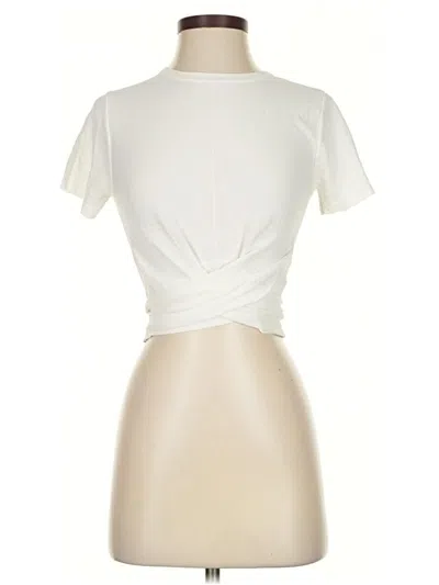 Pre-owned Modern Citizen Short Sleeve Turtleneck In White