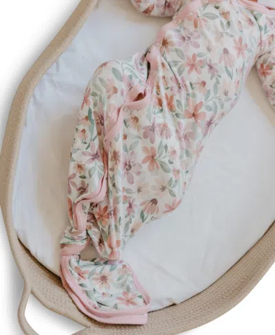 Copper Pearl Baby Girls' Natalie Knotted Gown In White