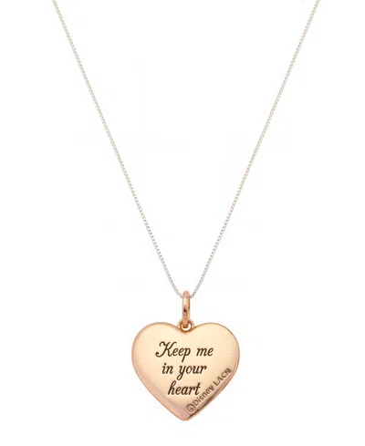Disney Winnie The Pooh Crystal Heart Pendant Necklace In Multi