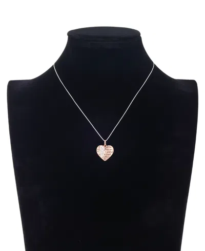 Disney Winnie The Pooh Crystal Heart Pendant Necklace In Multi