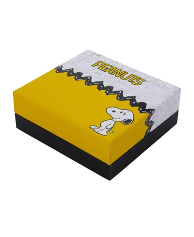 Disney Peanuts Snoopy Crystal Heart Pendant Necklace In Metallic