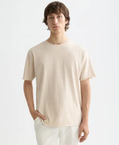 Scotch & Soda Men's Raw-edged Relaxed-fit T-shirt In Neutral
