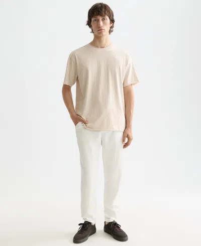 Scotch & Soda Men's Raw-edged Relaxed-fit T-shirt In Neutral