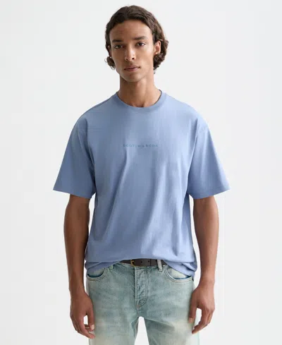 Scotch & Soda Men's Seasonal Crewneck T-shirt In Blue