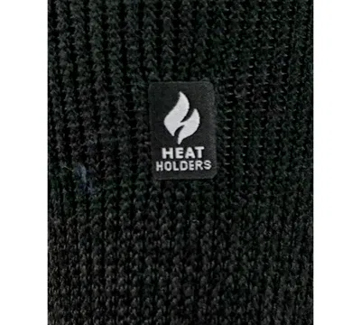 Heat Holders Boys' And Girls' 4-20 Jayden Solid Crew Socks In Black