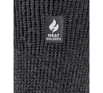 Heat Holders Boys' And Girls' 4-20 Jayden Solid Crew Socks In Black
