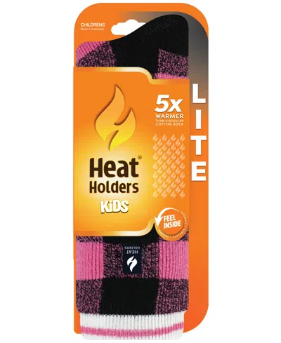 Heat Holders Girls' 4-16 Ella Plaid Slipper Socks In Multi