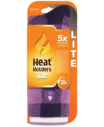 Heat Holders Girls' 4-16 Ella Plaid Slipper Socks In Multi