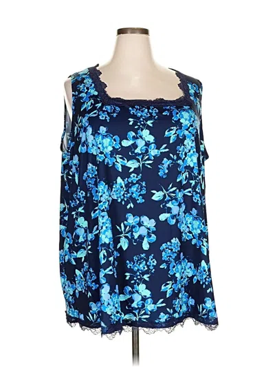 Pre-owned Catherines Sleeveless Blouse In Blue