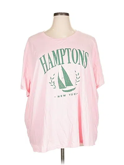 Pre-owned Torrid Short Sleeve T-shirt In Pink