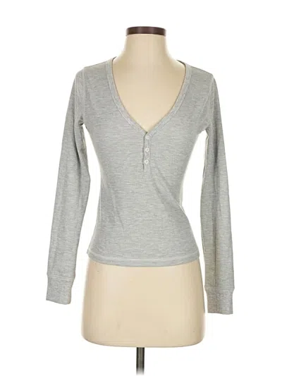 Pre-owned Fabletics Cardigan Sweater In Gray
