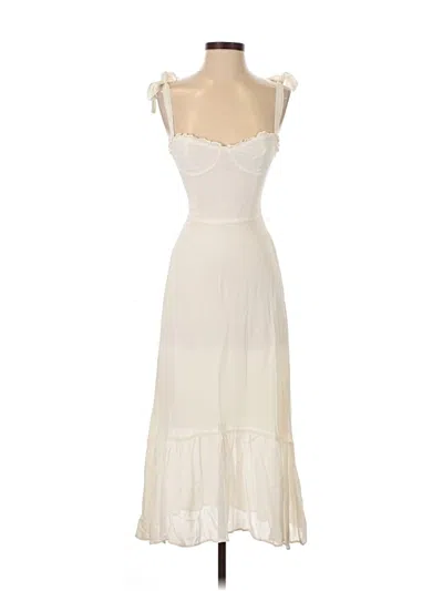 Pre-owned Reformation Cocktail Dress In White