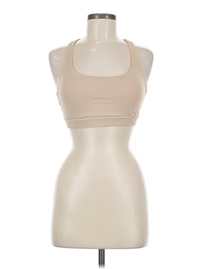 Pre-owned Lululemon Athletica Tank Top Tan Halter Neckline Tops In Brown