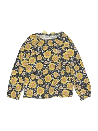 Pre-owned Rachel Zoe Kids' Long Sleeve Blouse In Yellow