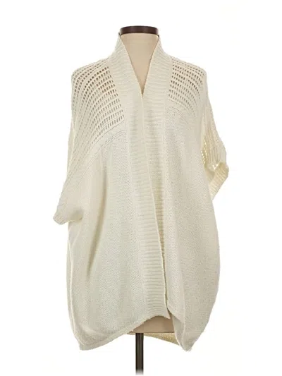 Pre-owned Lole Cardigan Sweater In White