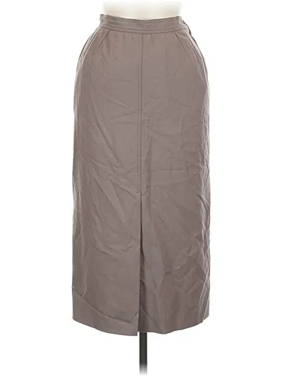 Pre-owned Giorgio Armani Wool Skirt In Gray
