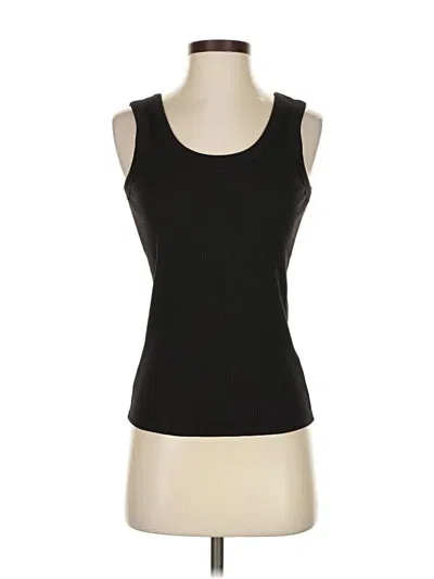 Pre-owned Uniqlo Tank Top Black Strapless Neckline Tops