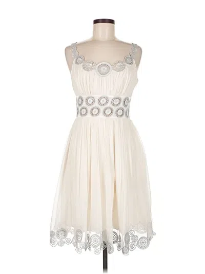 Pre-owned Catherine Malandrino Cocktail Dress In White