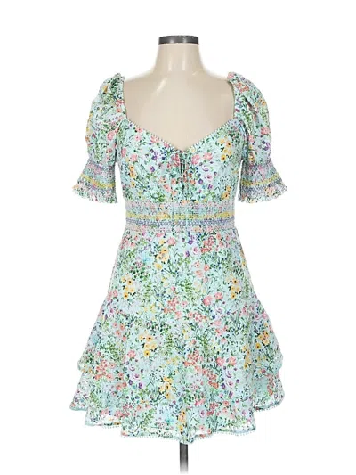 Pre-owned Alice And Olivia Alice + Olivia Cocktail Dress In Green