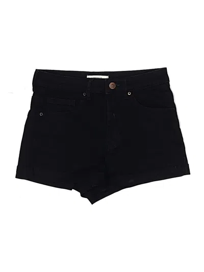 Pre-owned Forever 21 Denim Shorts In Black
