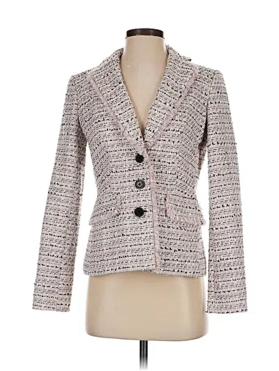 Pre-owned Karl Lagerfeld Blazer Jacket In White