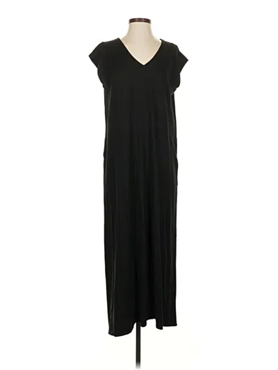 Pre-owned Jjill Casual Dress In Black