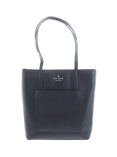 Pre-owned Kate Spade New York Leather Tote Bag In Black