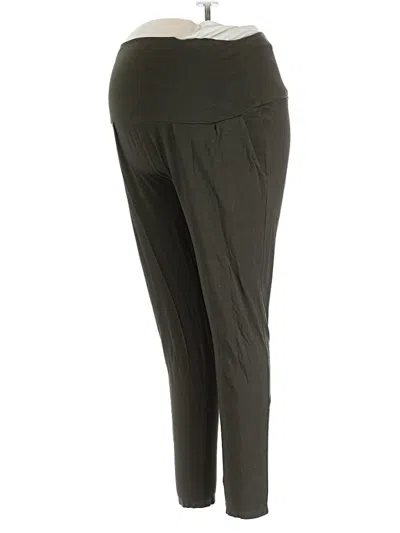 Pre-owned Angel Maternity Active Pants In Green