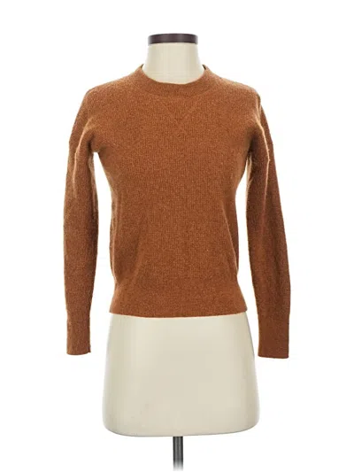 Pre-owned Madewell Cashmere Pullover Sweater In Brown