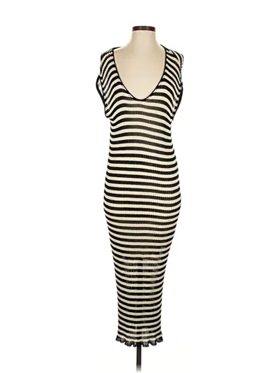 Pre-owned Massimo Dutti Casual Dress In Black