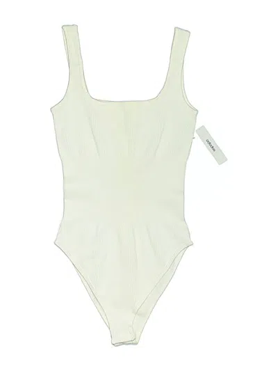 Pre-owned Ododos Bodysuit In White