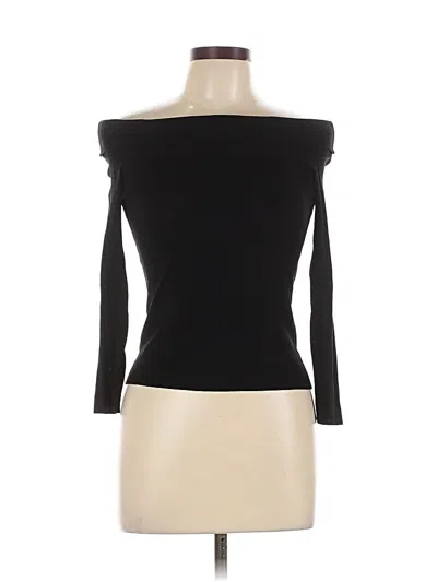 Pre-owned Elie Tahari Pullover Sweater In Black