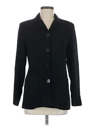 Pre-owned Dkny Blazer Jacket In Black