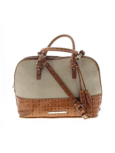Pre-owned Brahmin Satchel In Brown