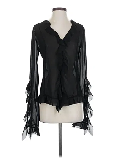 Pre-owned Acne Studios Long Sleeve Blouse In Black