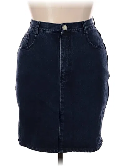 Pre-owned Jordache Denim Skirt In Blue