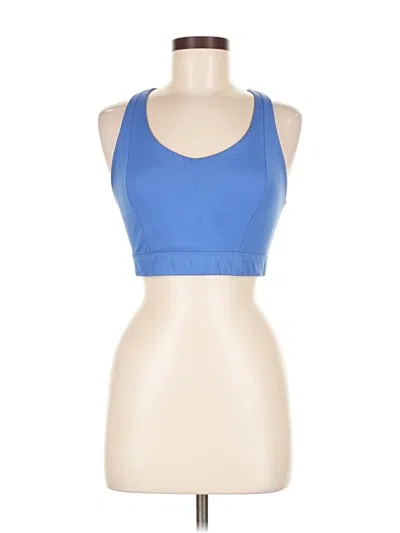 Pre-owned Girlfriend Collective Sports Bra In Blue