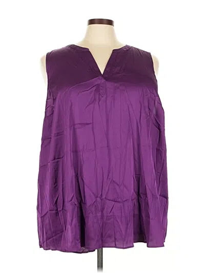 Pre-owned Torrid Sleeveless Blouse In Purple