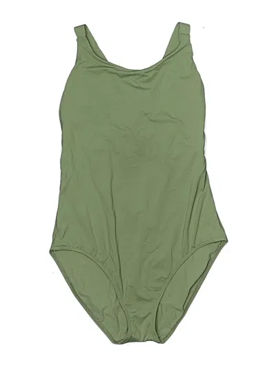 Pre-owned Athleta One Piece Swimsuit In Green