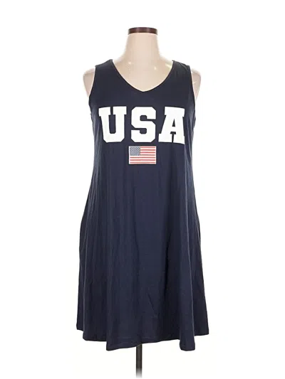 Pre-owned Unbranded Casual Dress In Blue