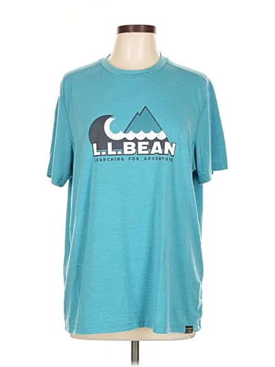 Pre-owned L.l.bean Short Sleeve T-shirt In Blue