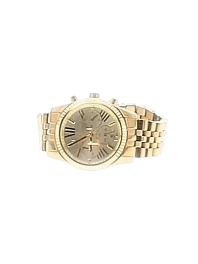Pre-owned Michael Kors Watch In Gold
